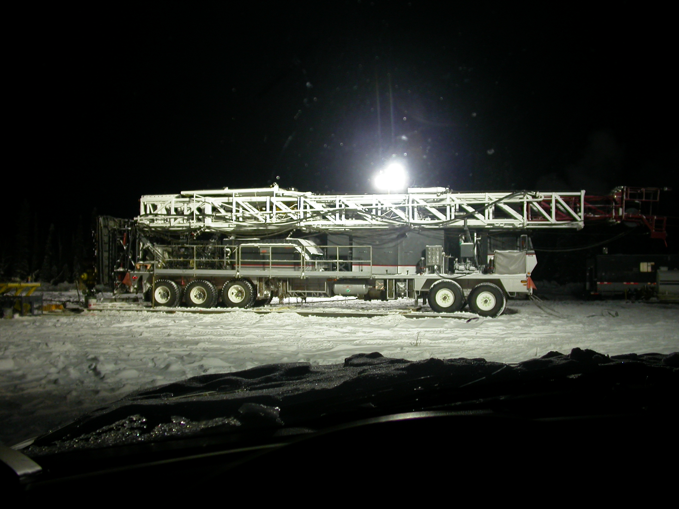 Rig at night